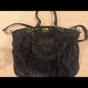 Black Leather Coach Bag
